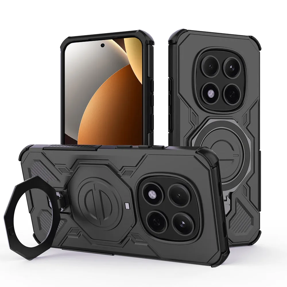 Custodia per Xiaomi Poco M8 Pro / Redmi Note 15 Pro+ 5G, Techsuit, Carbon Shield Pro, Nera. - immagine 1