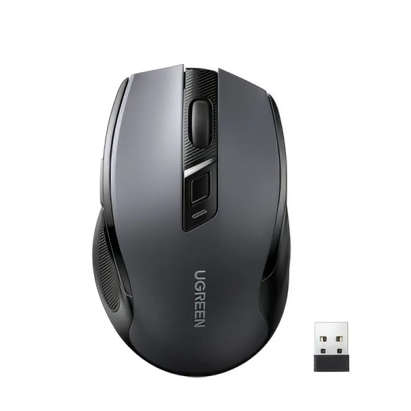 Mouse Wireless UGREEN MU006 (90855), 4000DPI, BT / Wi-Fi, Grigio - immagine 1