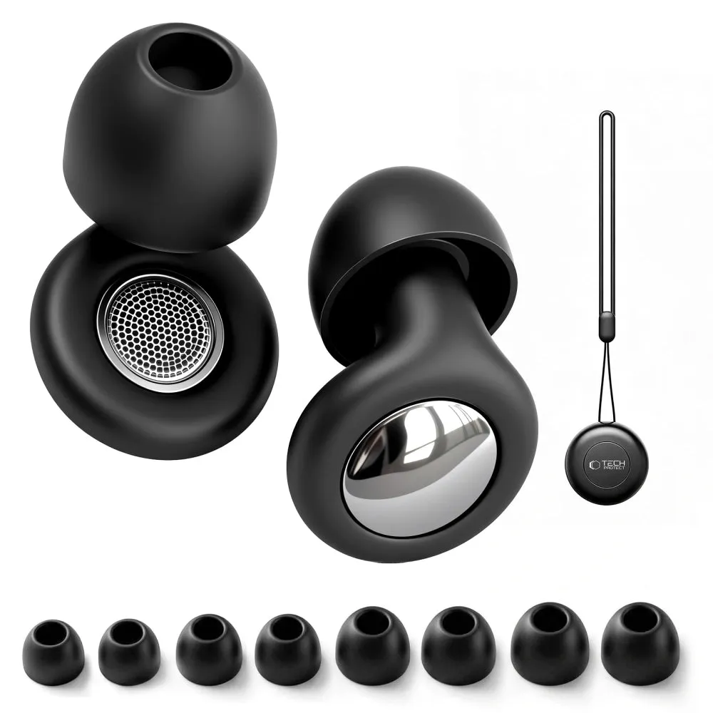 Tappi per le Orecchie Tech-Protect QuietFit, Neri - immagine 1