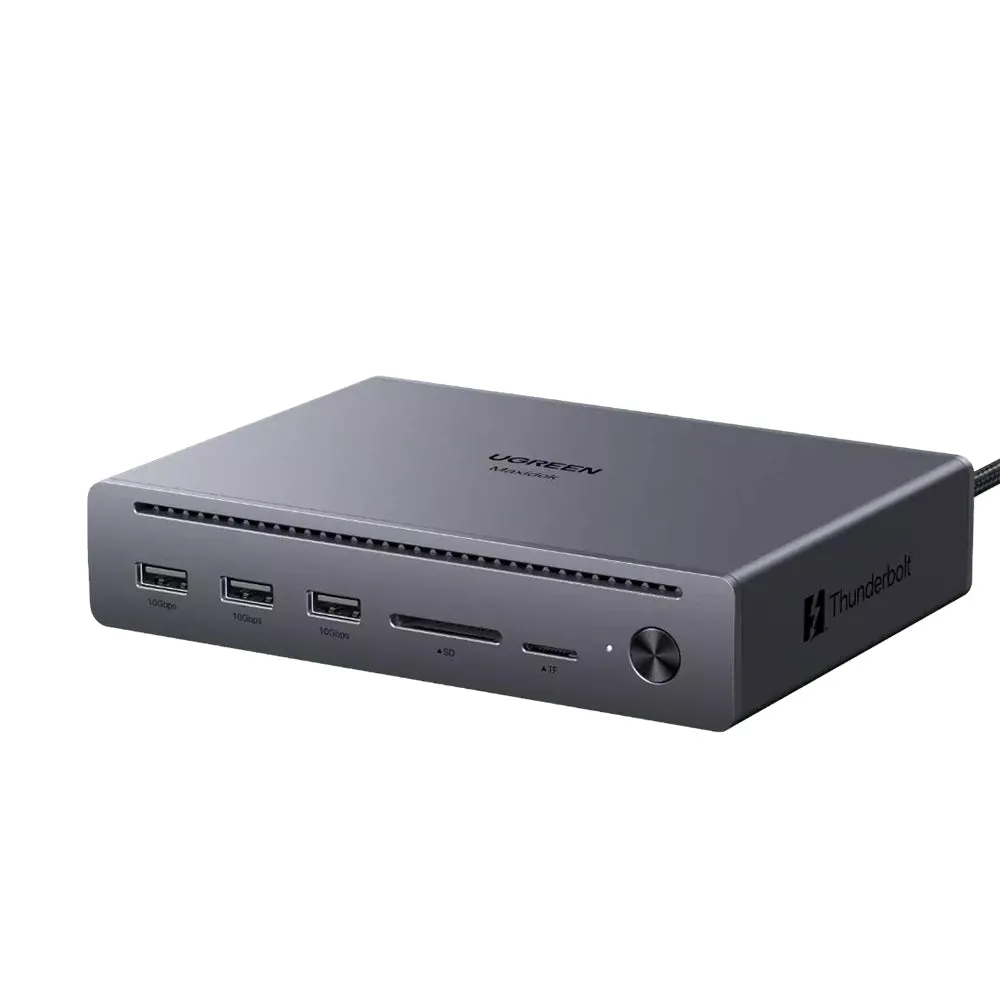 Hub Thunderbolt UGREEN U712, 10in1, Grigio - immagine 1