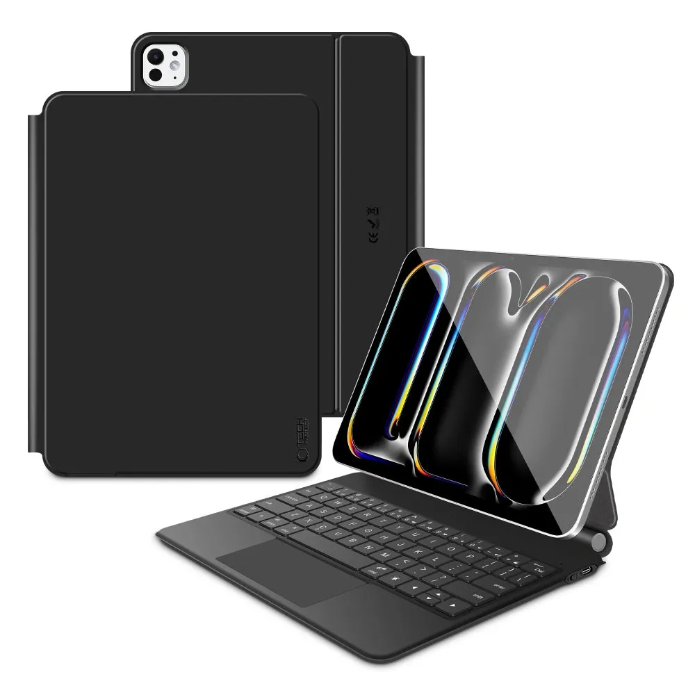 Custodia con Tastiera per Apple iPad Pro 11 (2025) / (2024), Tech-Protect, SmartCase Magnetica, Nera - immagine 1
