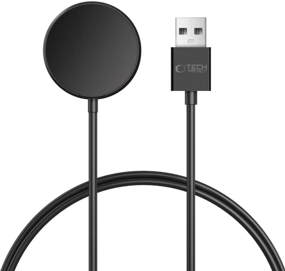 Caricabatterie Wireless Tech-Protect MC03 Ultraboost per Samsung Galaxy Watch Series, USB-A, Nero - immagine 1