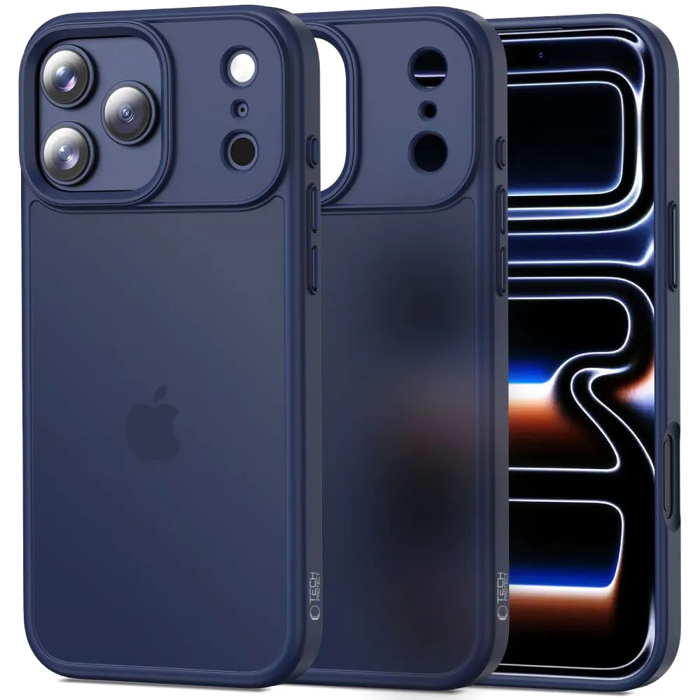 Custodia per Apple iPhone 17 Pro, Tech-Protect, Magmat, Blu Opaco - immagine 1