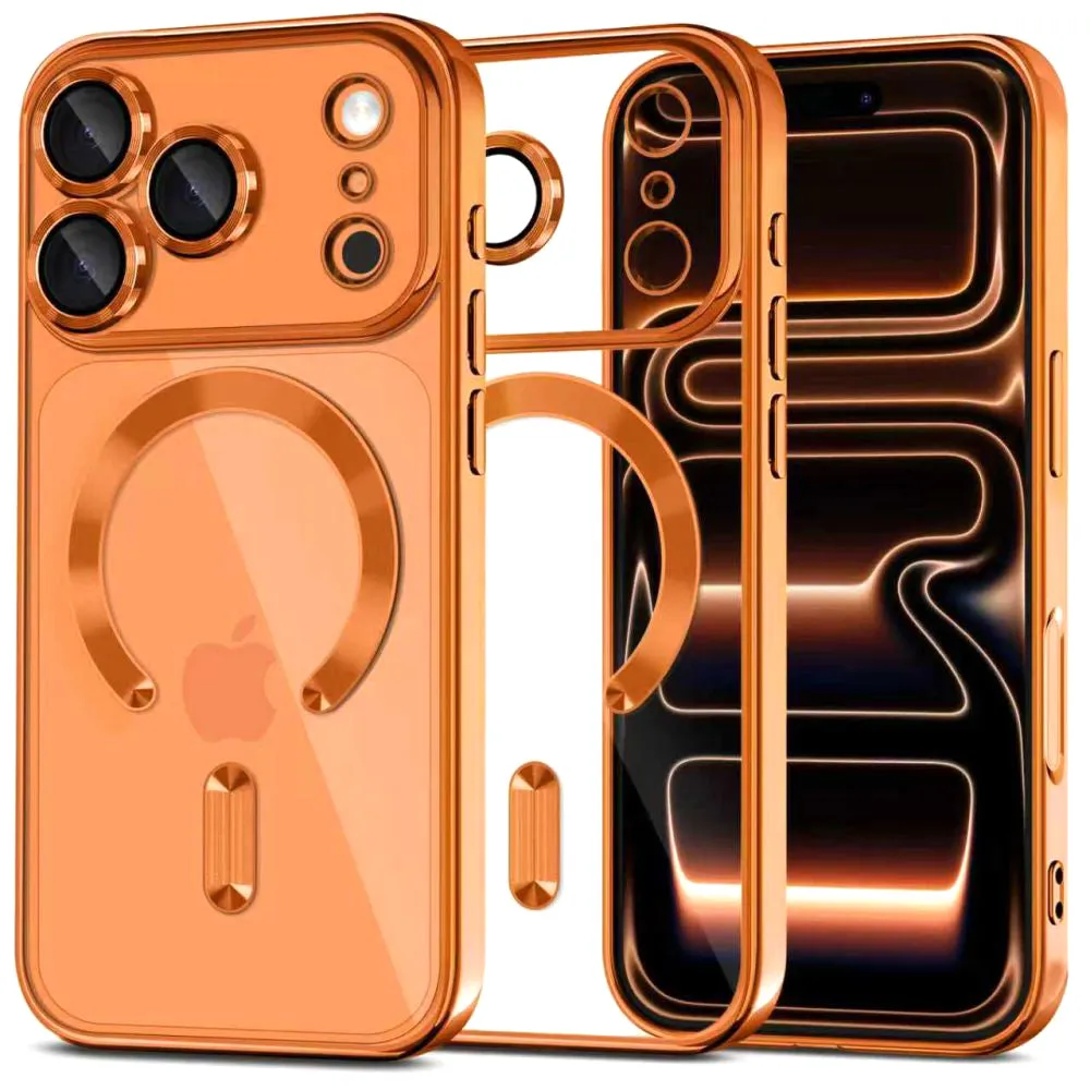Custodia MagSafe per Apple iPhone 17 Pro Max, Tech-Protect, Magflex, Arancione - immagine 1