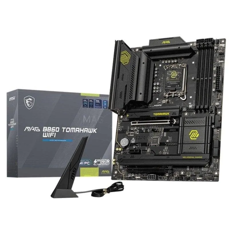 Schede Madri MSI MAG B860 TOMAHAWK WIFI Intel B860 LGA 1851 DDR5 ATX WiFi 7 Thunderbolt 4 PCIe 5.0 RAID - immagine 1