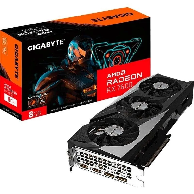 Scheda Grafica Gigabyte Radeon RX 7600 GAMING OC 8GB GDDR6 - immagine 1
