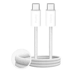 Cavo USB C FABRIK 100W White 1m PUCCC100WFABK4WHI - immagine 1
