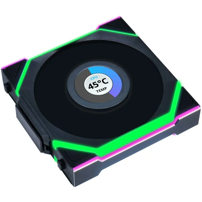 Lian-Li UNI FAN SL WIRELESS LCD 120 ARGB Ventola aggiuntiva con display 120mm Nero - immagine 1