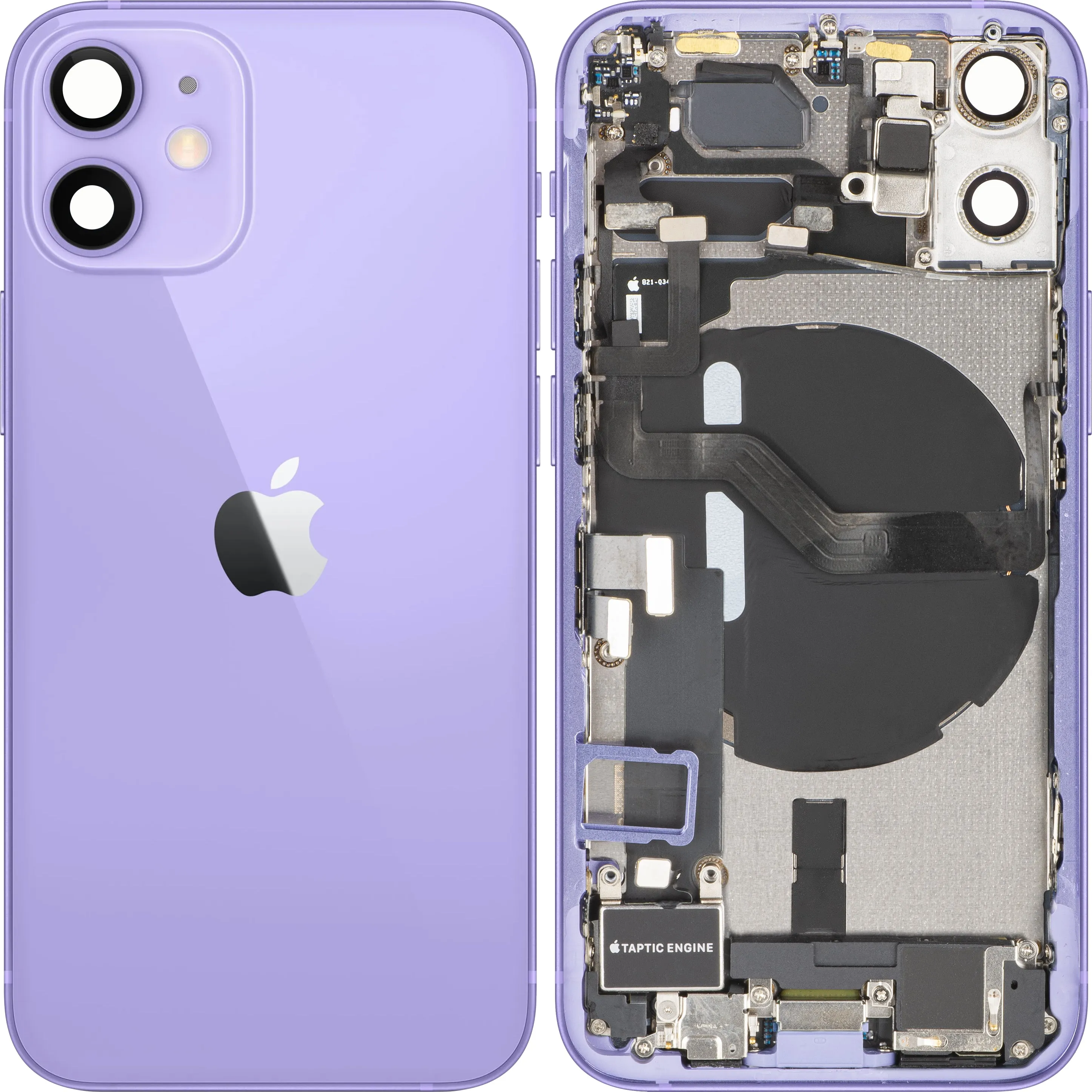 Copertura Batteria Apple iPhone 12 mini, Con Scocca Centrale, Parti Complete, Viola, Swap Premium - immagine 1