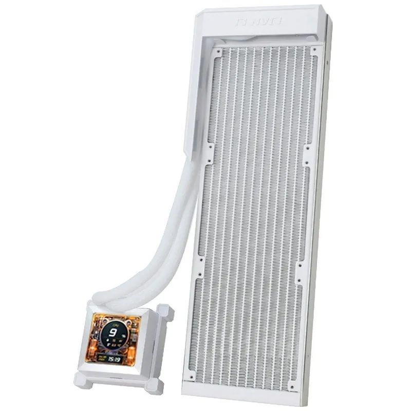 Kit di raffreddamento a liquido Lian-Li HydroShift LCD 360N senza ventole Schermo LCD IPS 2,88" Bianco - immagine 1