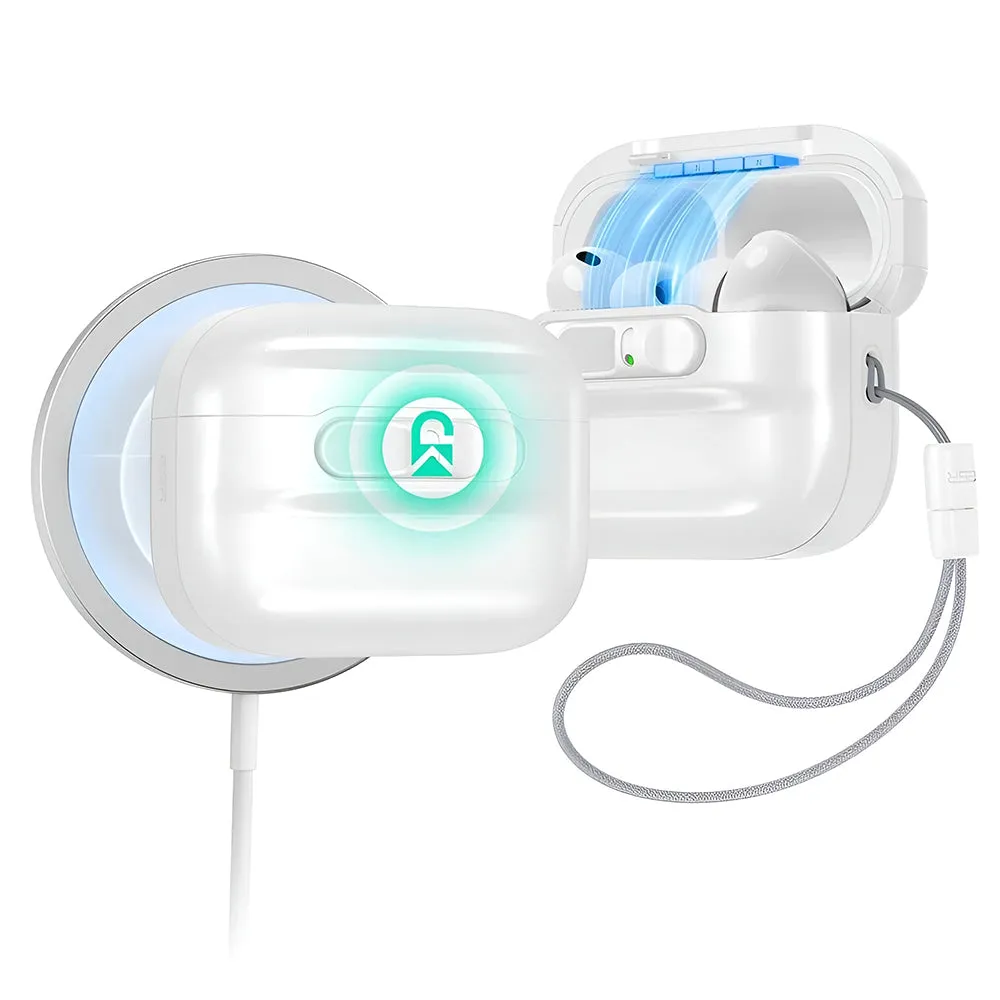 Custodia ESR Pulse Magnetic FlickLock per Apple AirPods Pro 3, Bianca - immagine 1