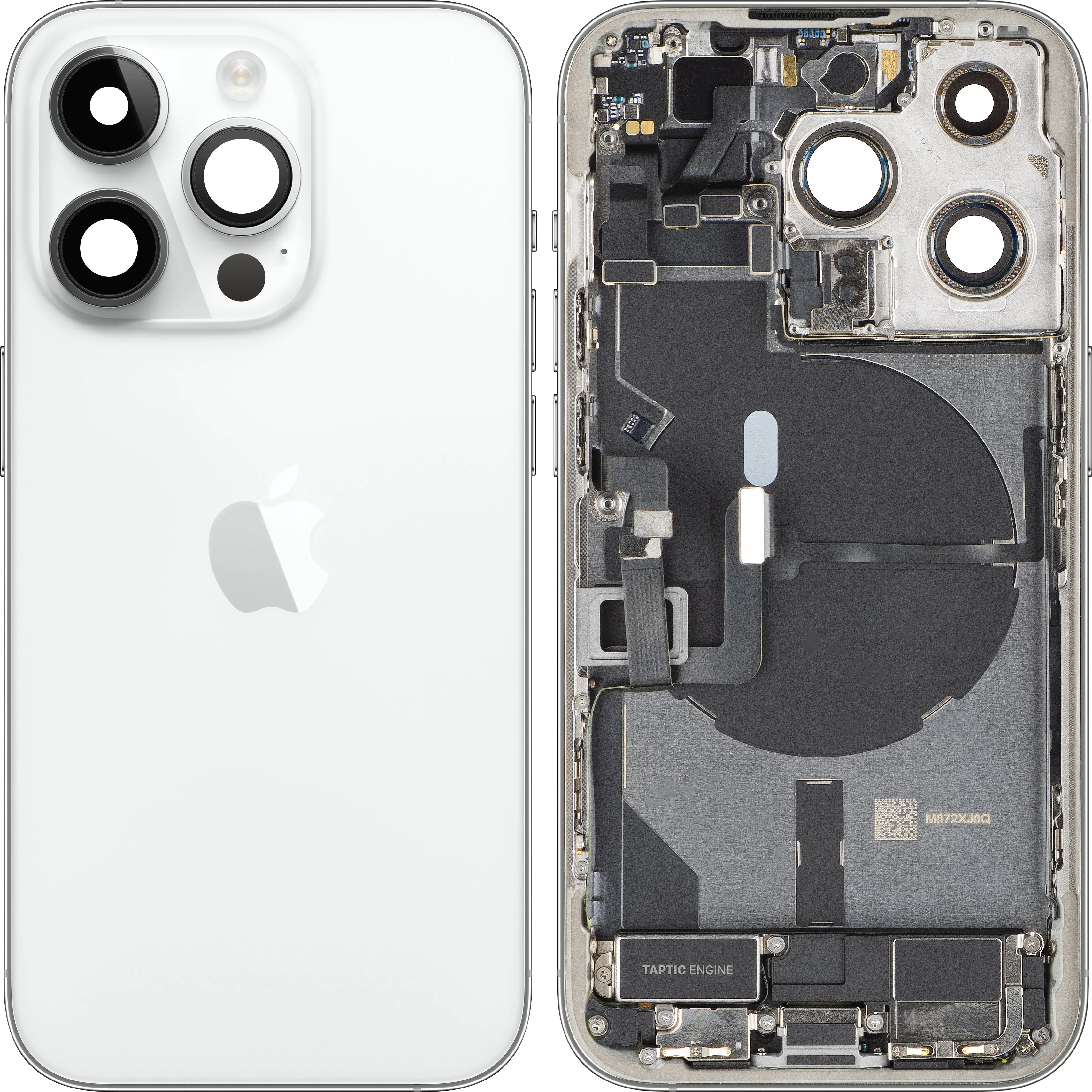 Cover Batteria Apple iPhone 14 Pro, Con Scocca Centrale, Parti Complete, Argento, Swap Premium - immagine 1