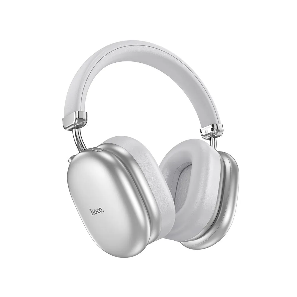 Auricolare Bluetooth HOCO W35 Max, A2DP, ANC, Argento - immagine 1