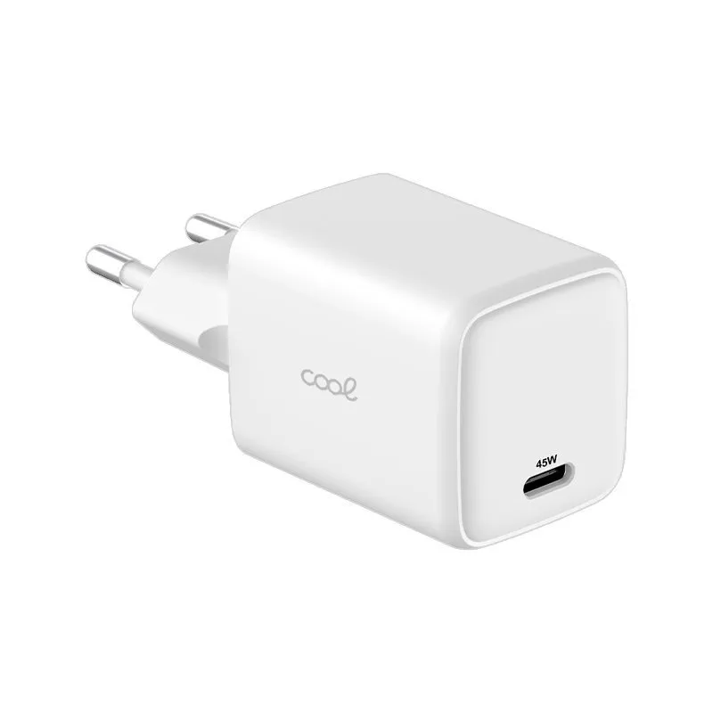 Caricabatterie universale ultra veloce PD USB-C 45W GaN bianco - immagine 1