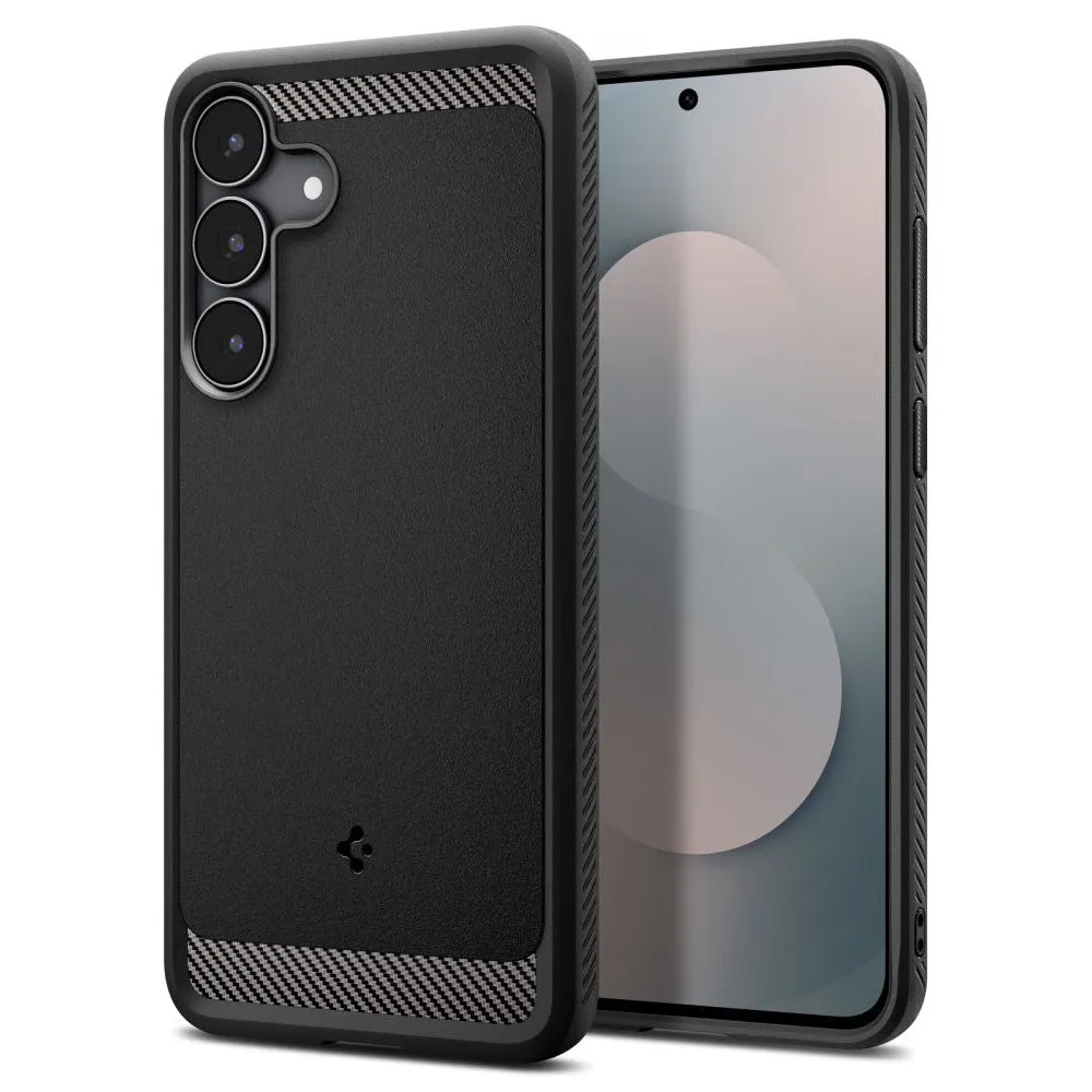 Custodia per Samsung Galaxy S25 FE, Spigen, Rugged Armor, Nera Opaca ACS10025 - immagine 1