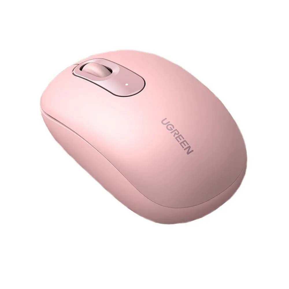 Mouse Wireless UGREEN MU105, 2400DPI, Rosa - immagine 1
