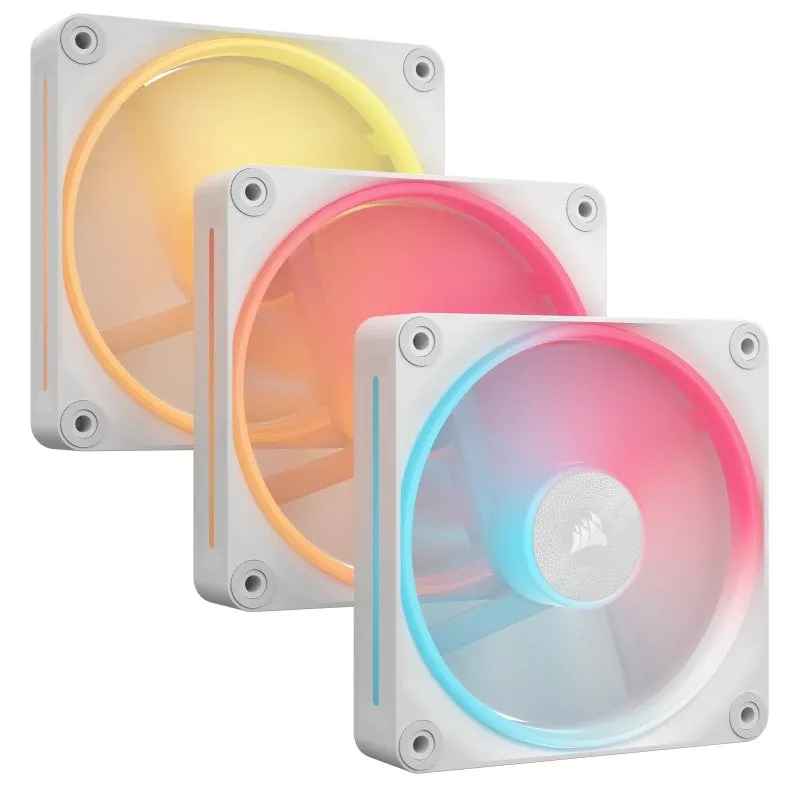 Corsair iCUE LINK LX120-R RGB Tripla ventola PWM 120mm Bianco - immagine 1