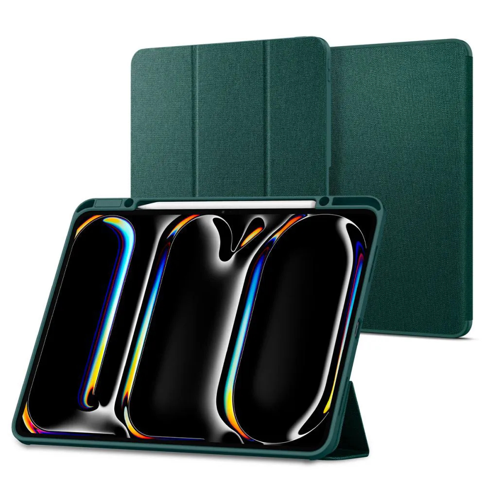 Custodia per Apple iPad Pro 13 (2024), Spigen, Urban Fit, Verde ACS07763 - immagine 1