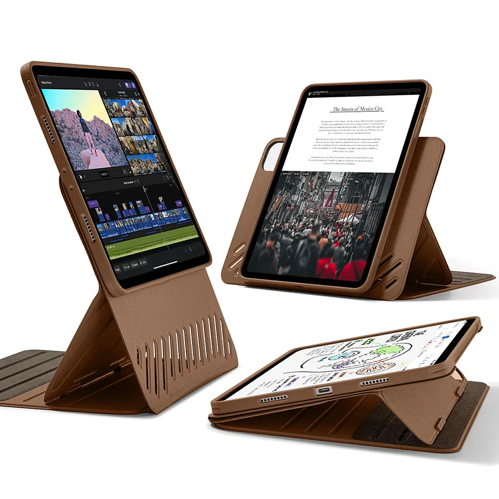Custodia per Apple iPad Pro 11 (2024), ESR, Shift, Marrone - immagine 1