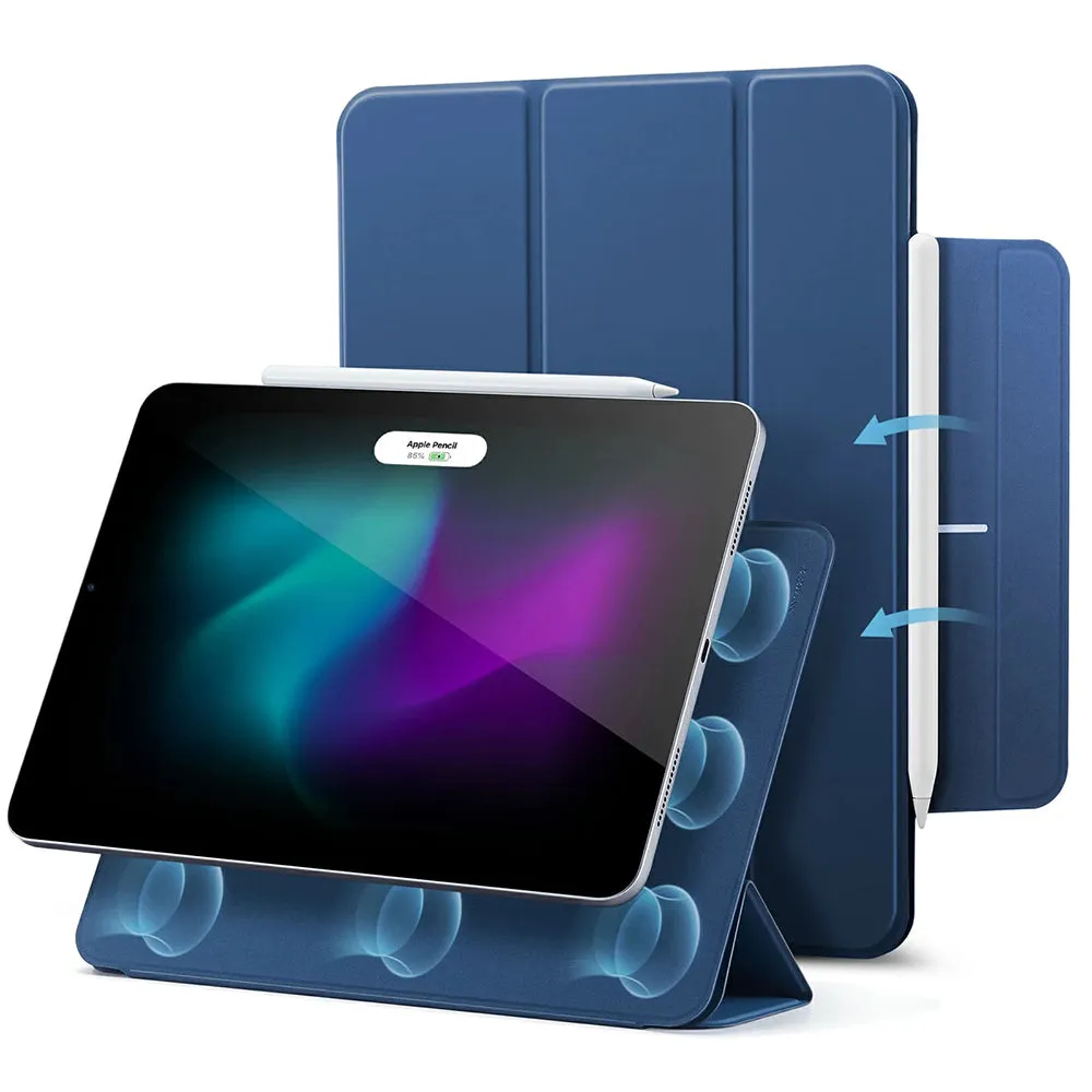 Custodia per Apple iPad Air 13 (2026) / Air 13 (2025) / Air 13 (2024) / Pro 12.9 (2022) / Pro 12.9 (2021), ESR, Rebound, Blu scuro - immagine 1