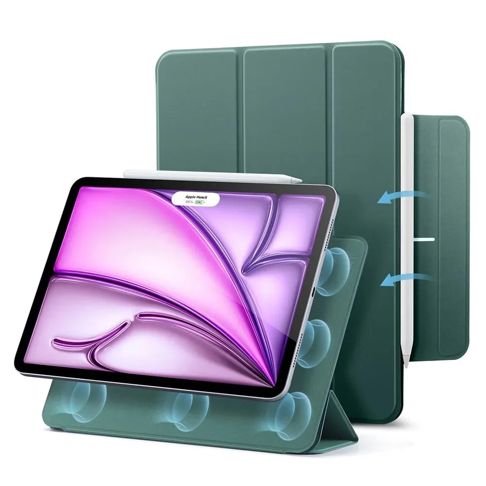 Custodia per Apple iPad Air 13 (2026) / Air 13 (2025) / Air 13 (2024) / Pro 12.9 (2022) / Pro 12.9 (2021), ESR, Rebound, Verde Satinata - immagine 1