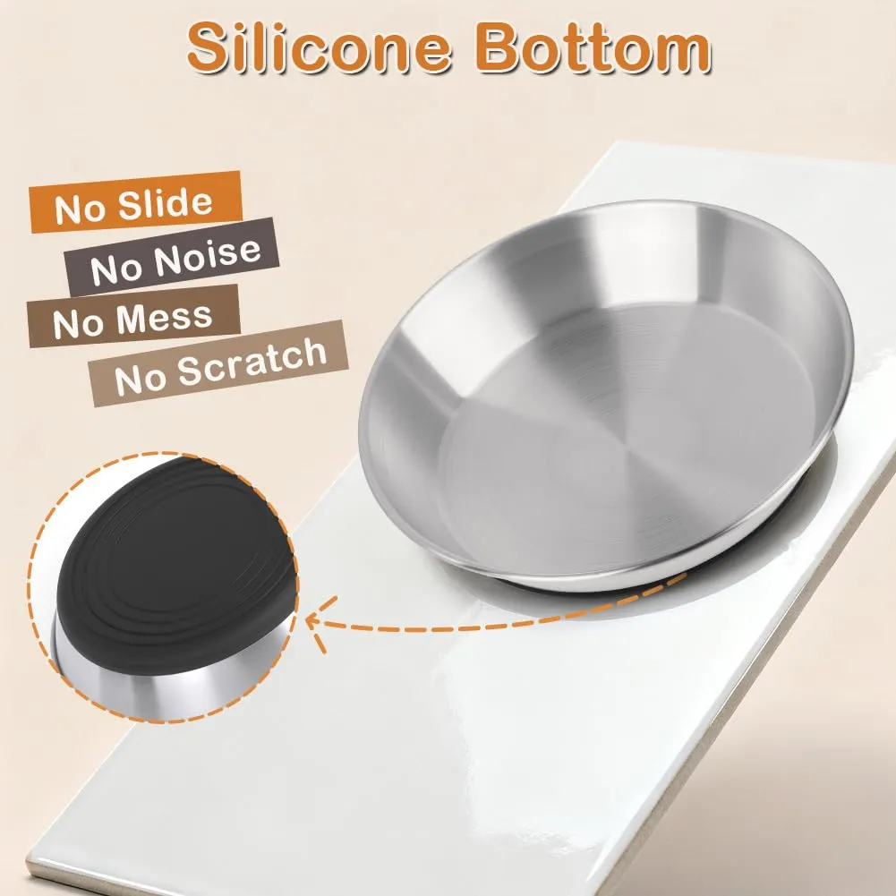 Alaoo 2 Pezzi Ciotole per Gatti in Acciaio Inox, 15 cm - immagine 6