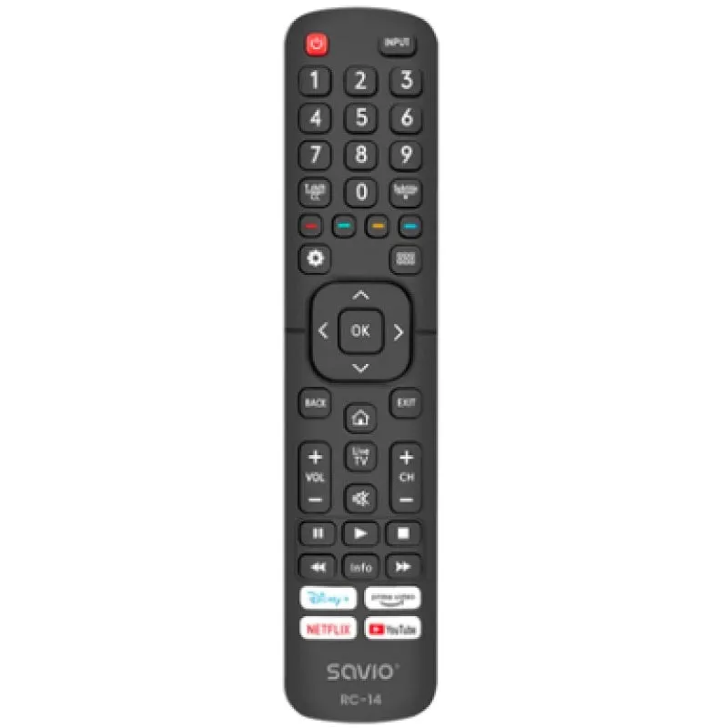 Telecomando TV Savio RC-14 compatibile con Smart TV Hisense - immagine 1