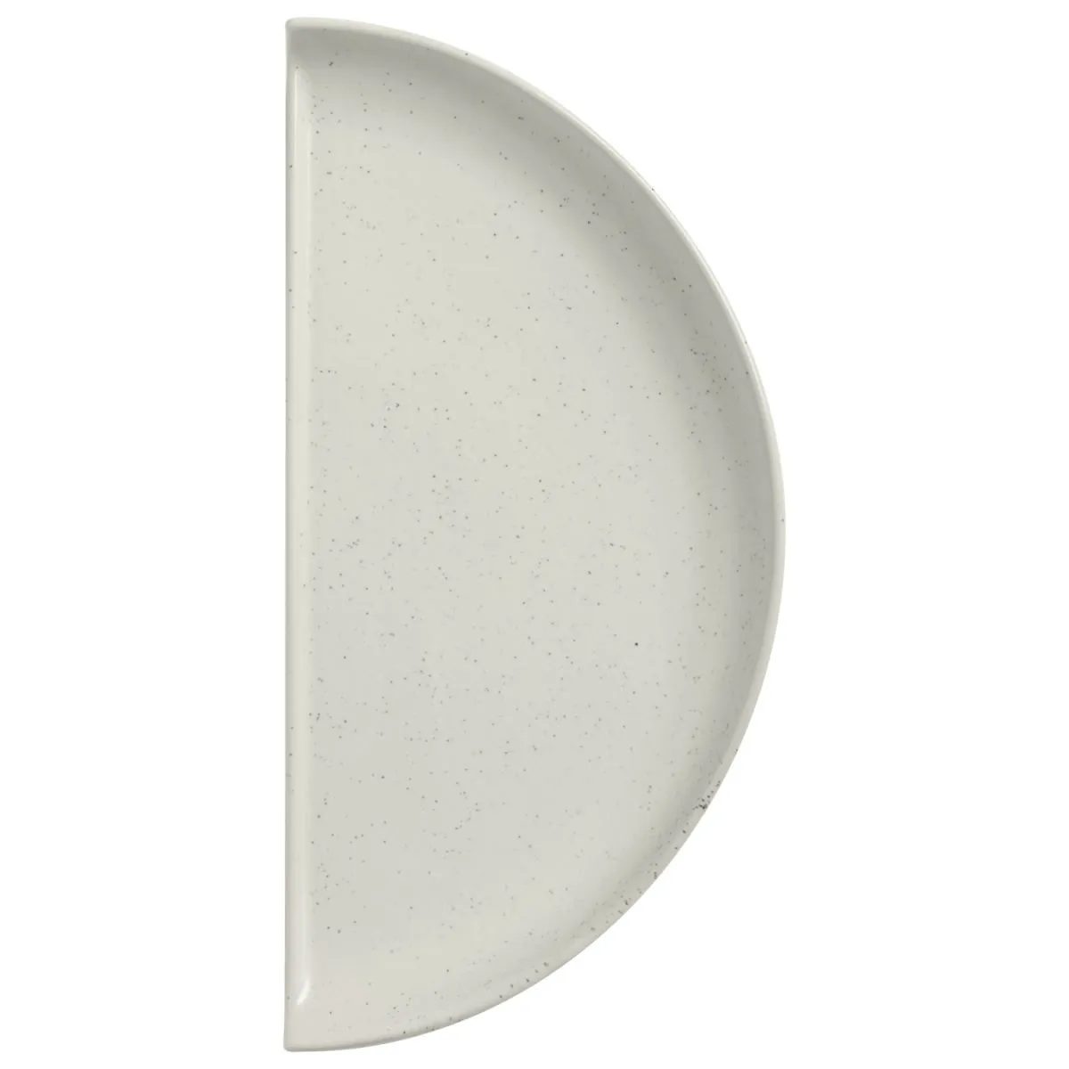 4x VEGA Piatto Ossori piano, mezza porzione; 27.5x13.5 cm (LxL); beige; a mezza luna; 4 pz. / Pacco - immagine 1