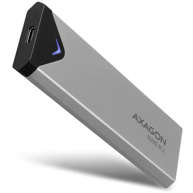 Axagon Eem2-ug2 Box Esterno Per M.2/nvme/ssd Usb-c 3.2 Gen2 Argento - immagine 1