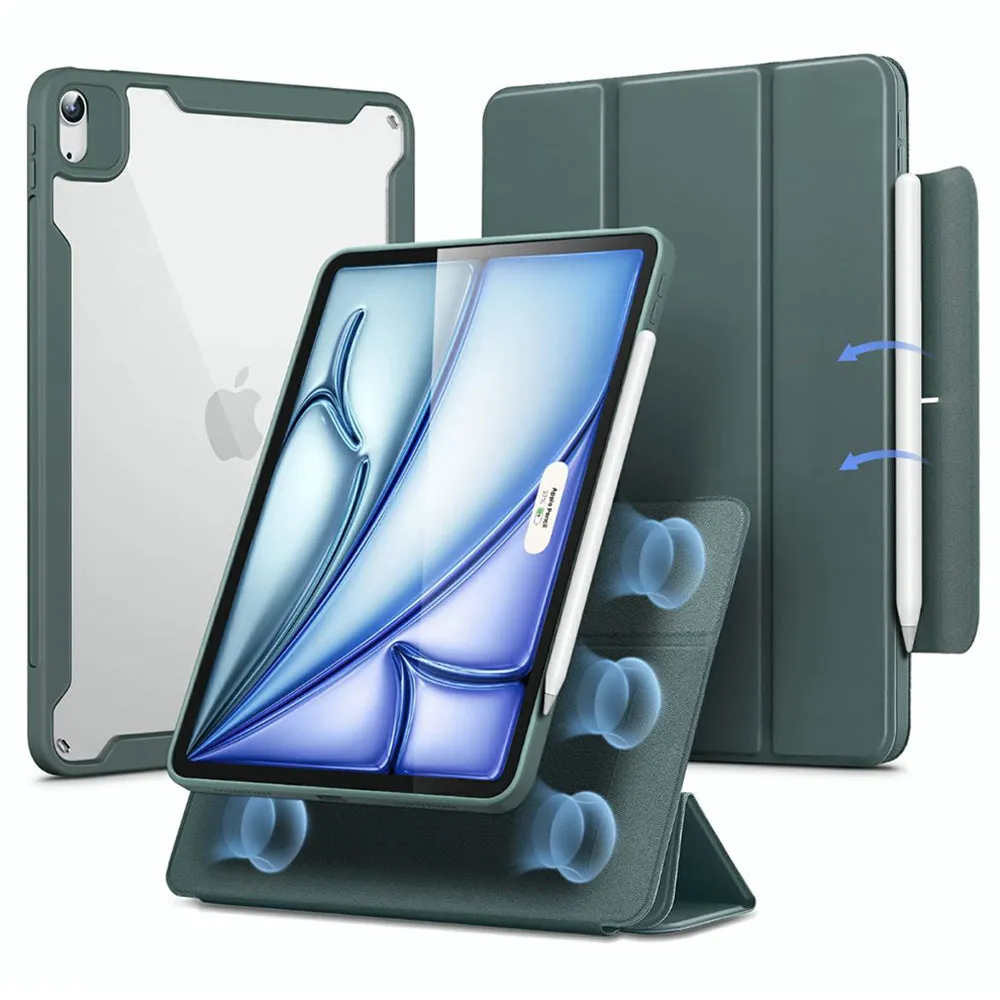 Custodia per Apple iPad Air 11 (2026) / iPad Air 11 (2025) / Air 11 (2024) / Air (2022) / Air (2020), ESR, Rebound Hybrid, Verde Satinata - immagine 1