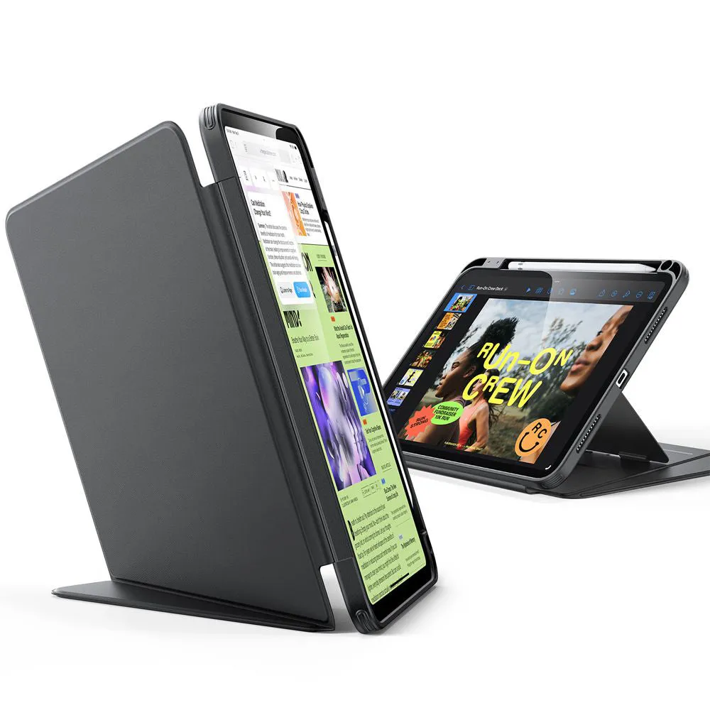 Custodia per Apple iPad Pro 13 (2024), ESR, Flip Hybrid con Porta Matita, Nera - immagine 1