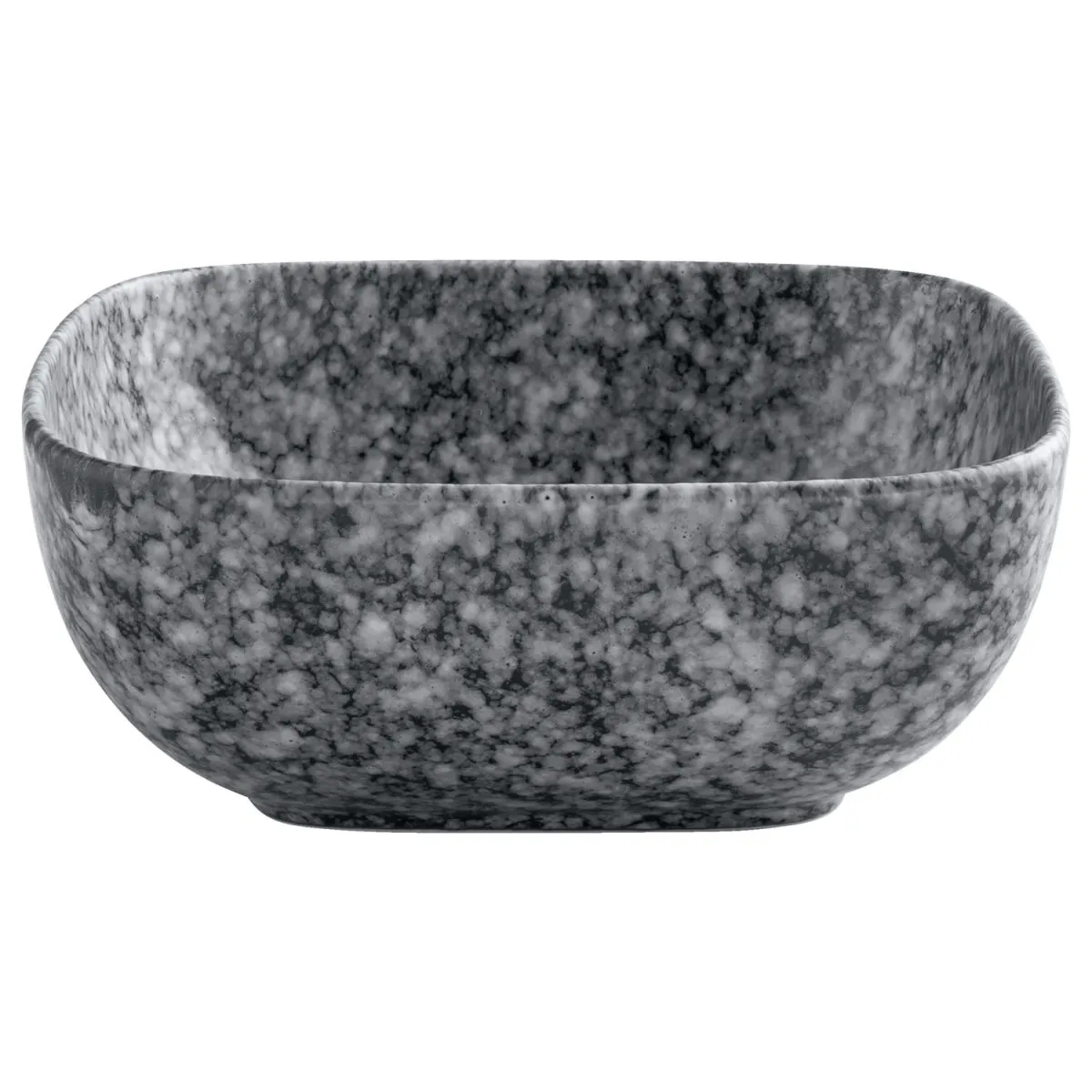 4x VEGA Ciotola Mamaro quadrato; 580 ml, 15x15x6 cm (LxLxH); nero/bianco; quadrata; 4 pz. / Pacco - immagine 1