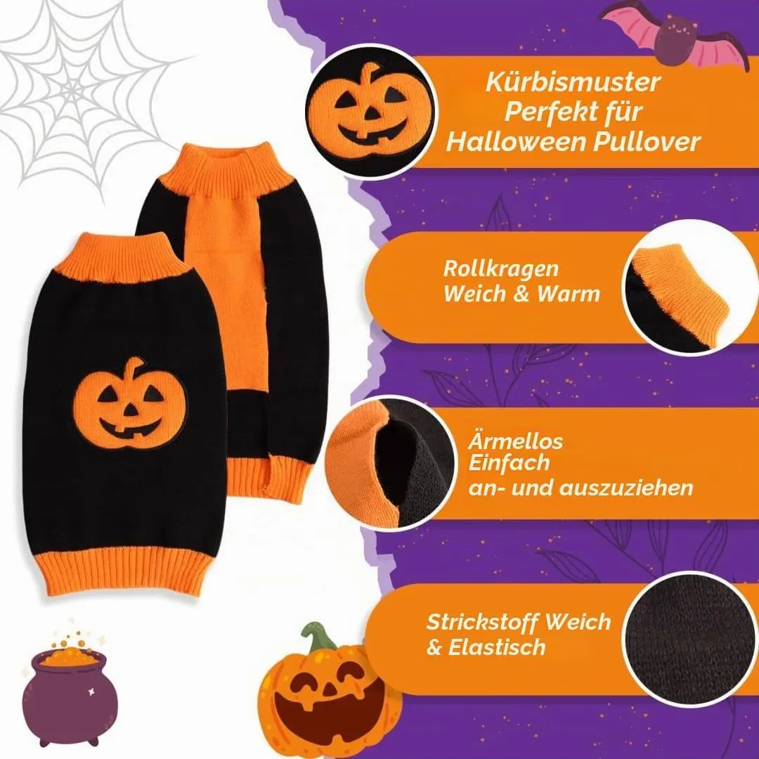 Maglione per cane - Costume di Halloween per cani di piccola, media e grande taglia - Nero - Taglia L - immagine 4