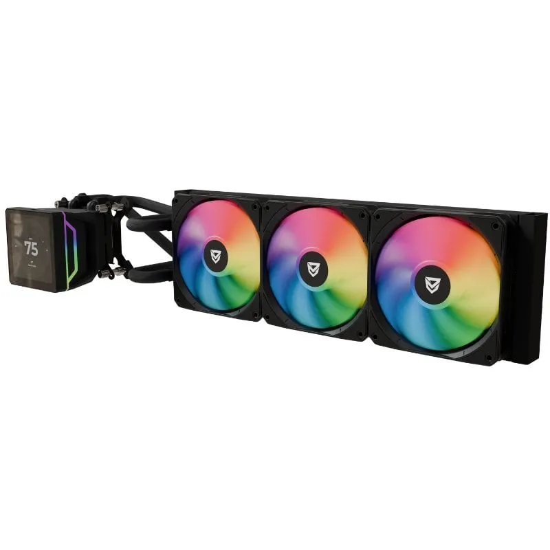 Kit di raffreddamento a liquido Nfortec Sedna 360 ARGB 360mm Nero - immagine 1