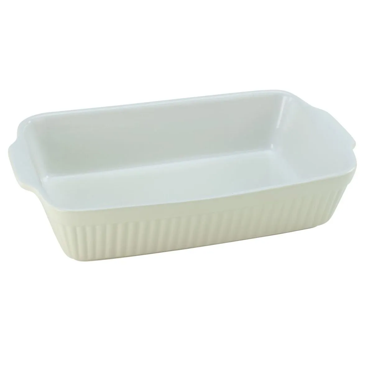 CreaTable Cucina Pastello - Casseruola rettangolare; 2500 ml, 34x20x7.2 cm (LxLxH); crema; rettangolare - immagine 1