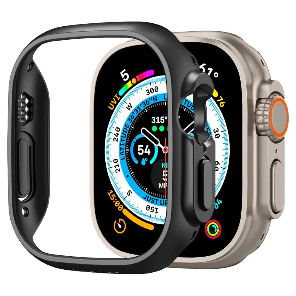 Custodia Spigen Thin Fit per Apple Watch Ultra Series, Nera ACS05458 - immagine 1