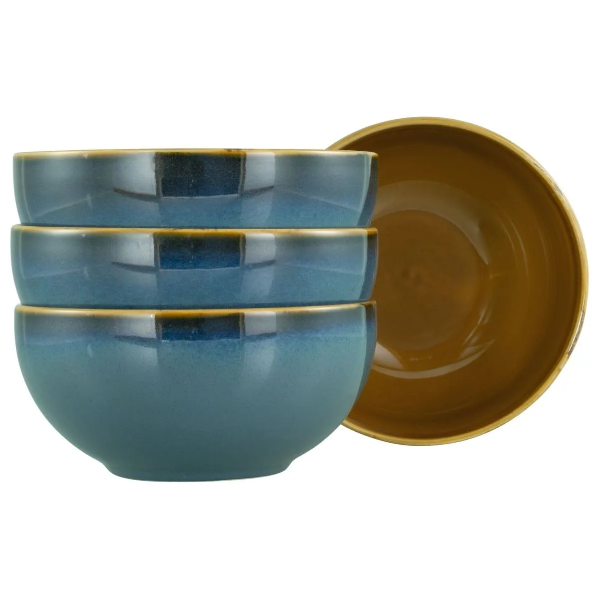 4x CreaTable Blu Maiorca - Buddha Bowl 4 pezzi; 900 ml, 17.5x8.5 cm (ØxH); blu; rotonda; 4 pz. / Pacco - immagine 1