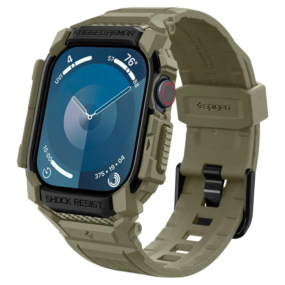 Custodia Spigen Rugged Armor Pro per Apple Watch Series 10 46mm, Kaki ACS08608 - immagine 1