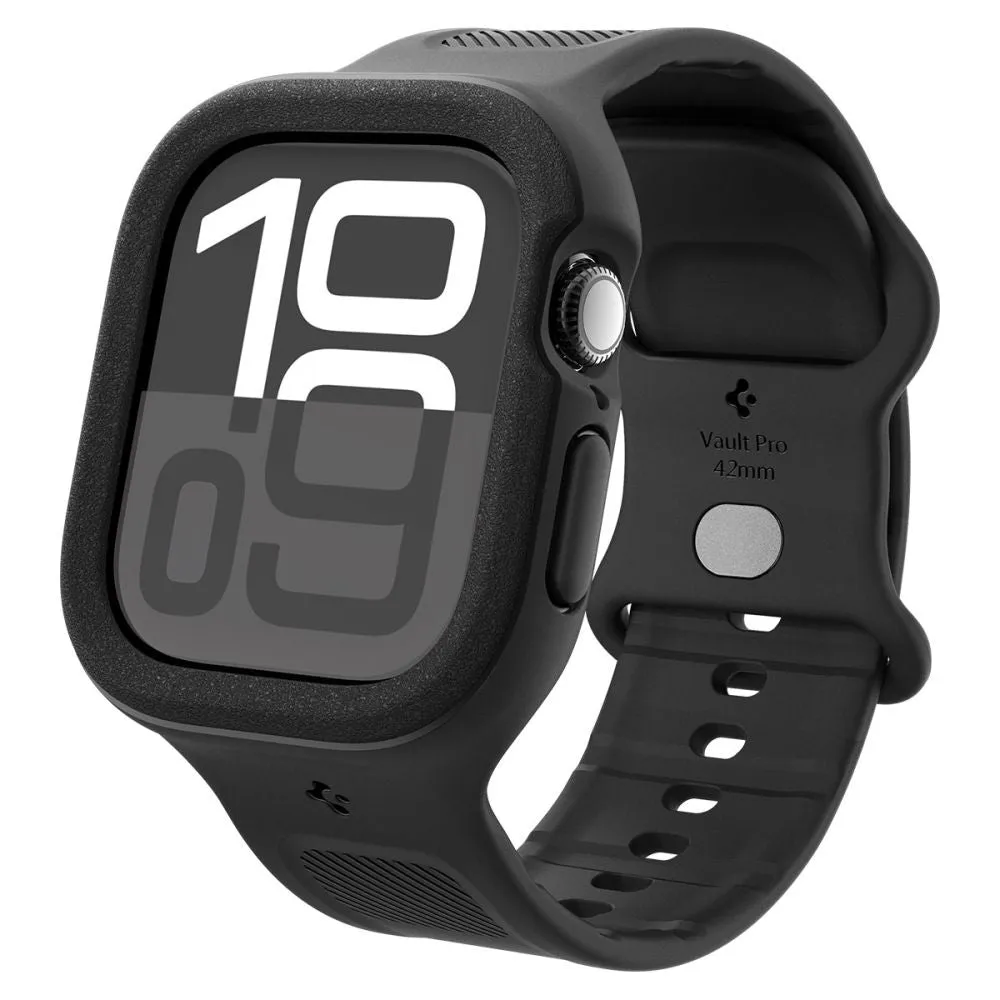 Cinturino Spigen Caseology Vault Pro per Apple Watch Series 10 / 11 42mm, Nero Opaco ACS09390 - immagine 1