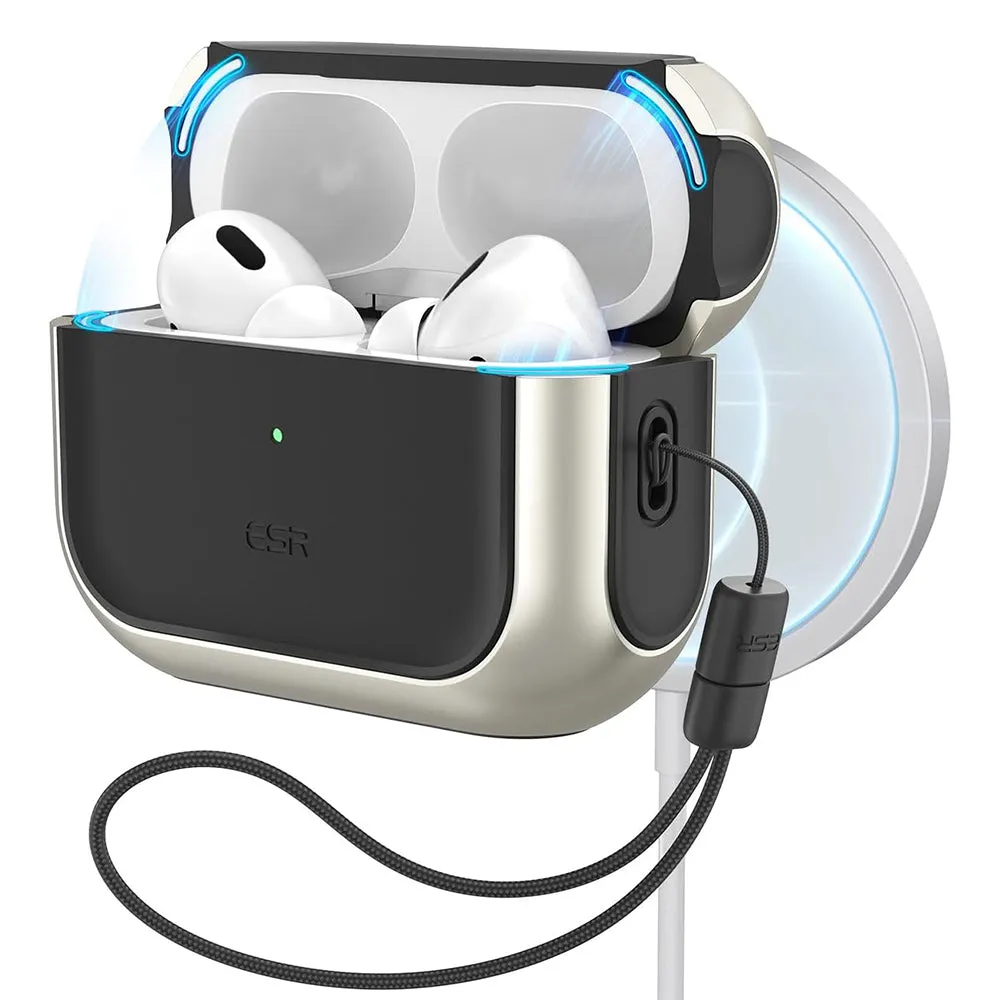Custodia ESR Orbit Hybrid per Apple AirPods Pro Series, Grigio - immagine 1