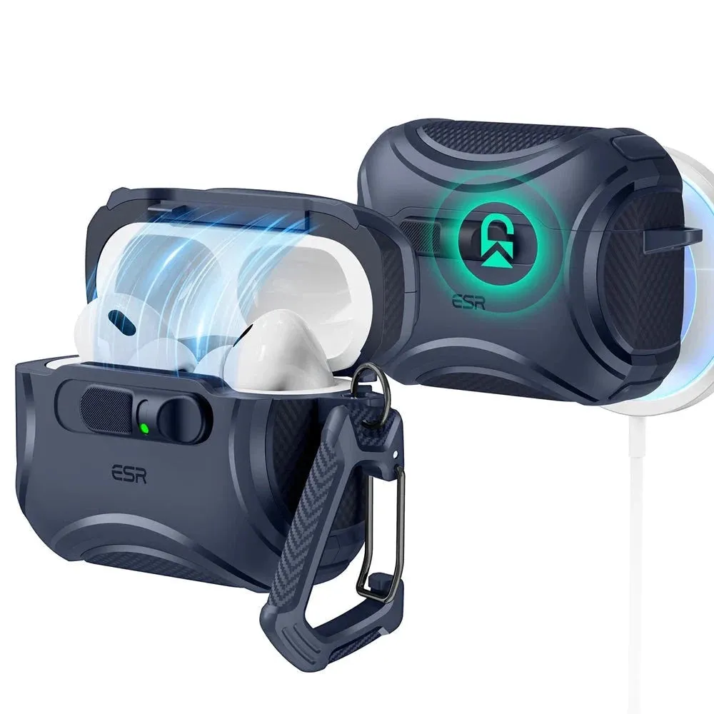 Custodia ESR Cyber FlickLock per Apple AirPods Pro 3, Blu - immagine 1