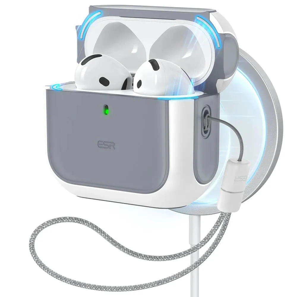 Custodia ESR Orbit Hybrid per Apple AirPods 4, Bianca - immagine 1
