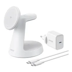 Caricabatterie MAGGO Charging Station 3in1 White 15W B25M4G21 - immagine 1
