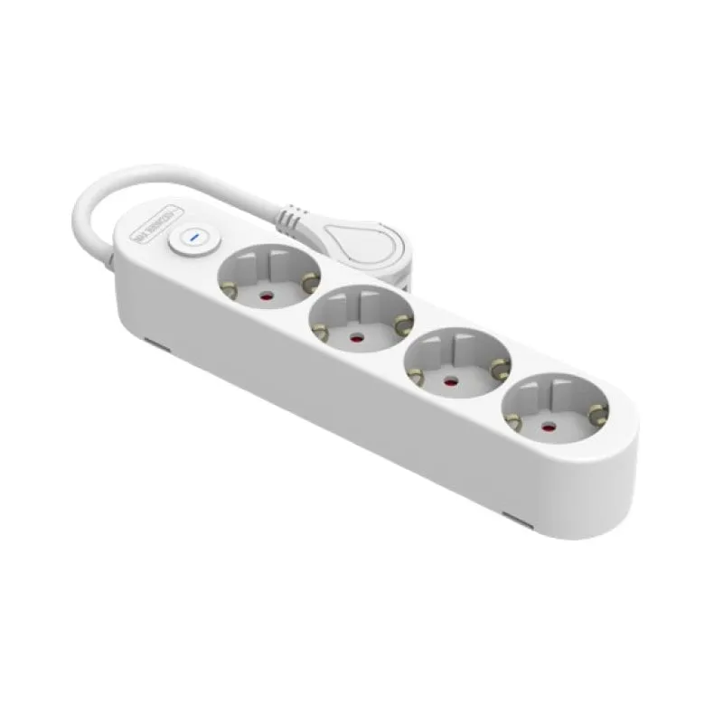 Base elettrica multi-spina Protek Plus Silver Electronics con 4 prese - immagine 1