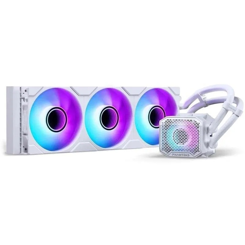 Raffreddamento Liquido Phanteks Glacier One 360mm 3 Ventole RGB Bianco - immagine 1
