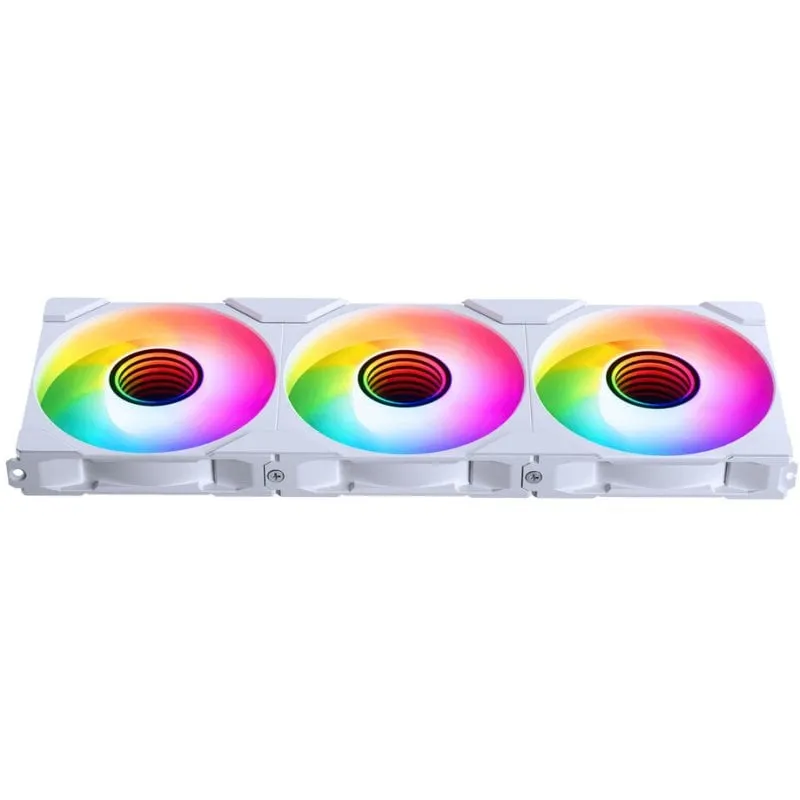 Phanteks M25-120 Gen2 3xkit Ventole Argb 120mm Infinity Mirror Flusso d'aria inverso Bianco - immagine 1