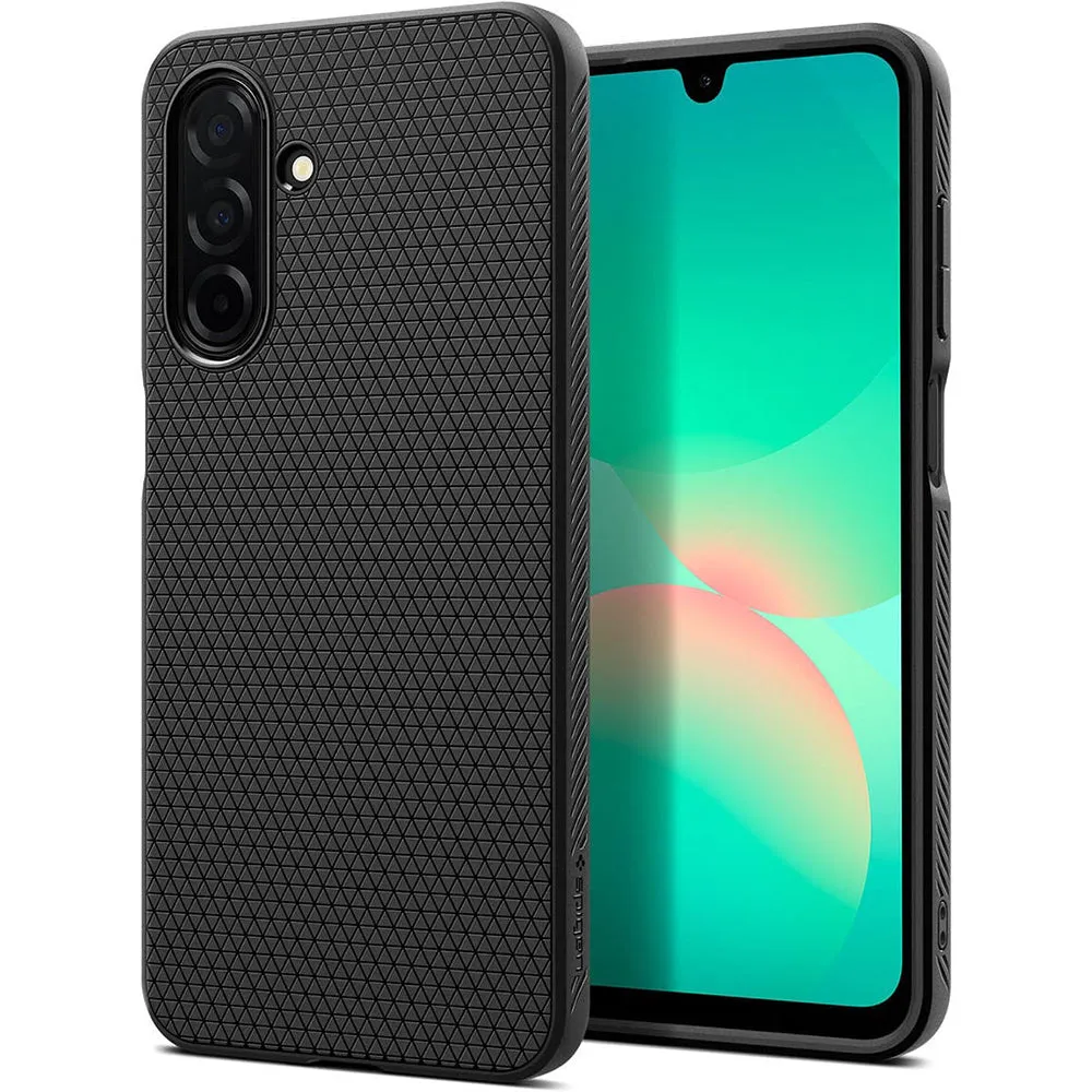 Custodia per Samsung Galaxy A26 A266, Spigen, Liquid Air, Nera Opaca ACS09290 - immagine 1