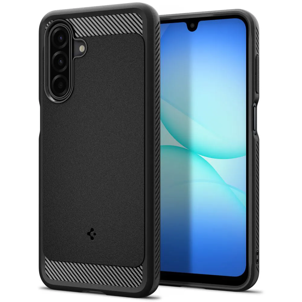 Custodia per Samsung Galaxy A18 5G A186 / A18 4G A185 / F17 / M17 / A17 4G A175, Spigen, Rugged Armor, Nera ACS09844 - immagine 1