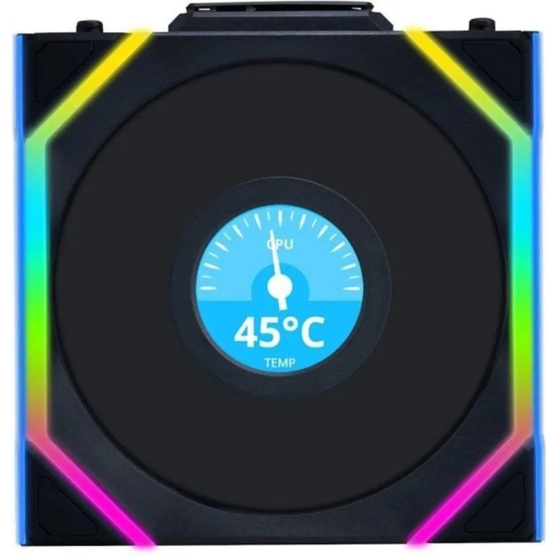 Ventilatore Lian Li UNI FAN SL Wireless LCD 120 Reverse Blade Nero 120mm - immagine 1