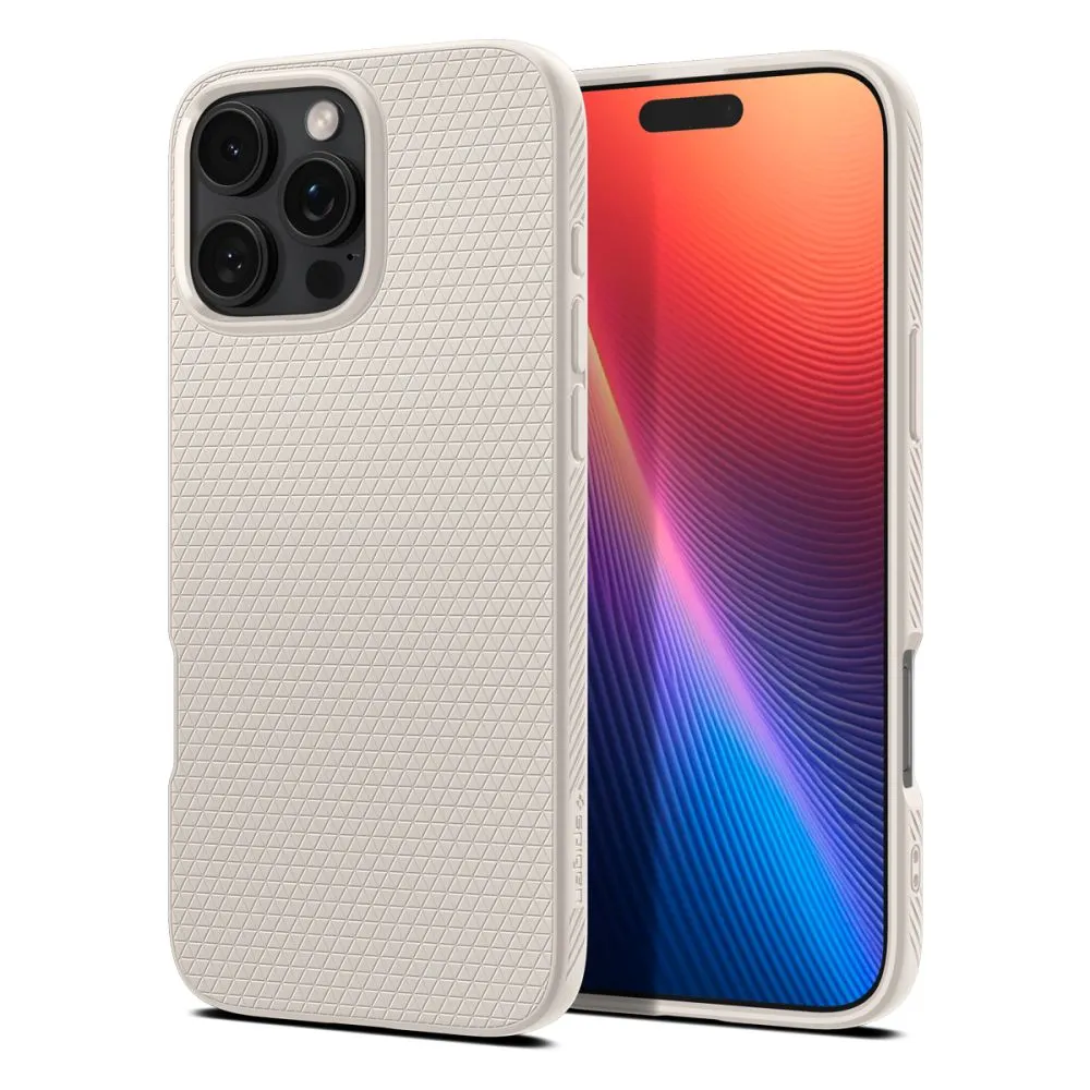 Custodia per Apple iPhone 16 Pro Max, Spigen, Liquid Air, Beige ACS07991 - immagine 1